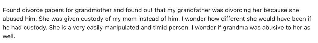 Reddit comment